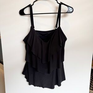 Flattering Ruffle Tankini Swim Top